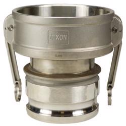 1520-DA-SS Dixon® Cam & Groove Reducing Coupler x Adapter (Type DA) 1520-DA-SS Stainless Steel Type DA Cam & Groove Reducing Coupler x Adapter